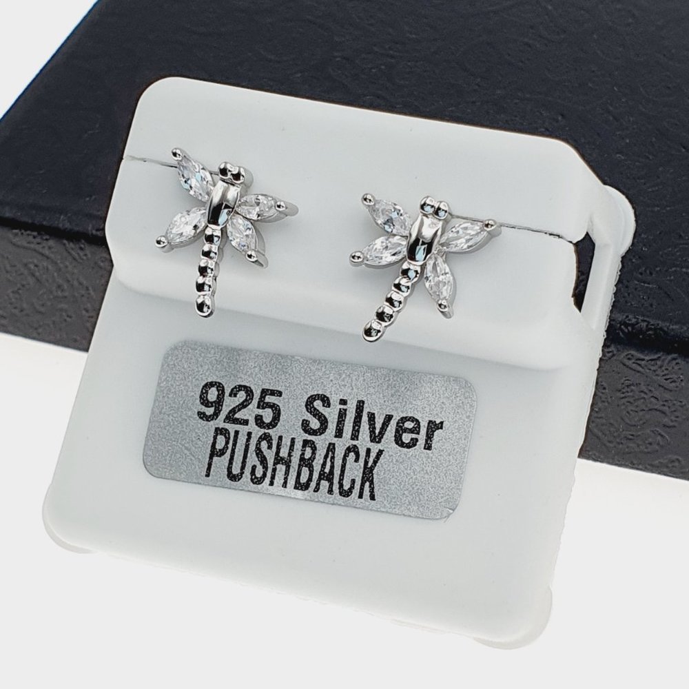 "925 sterling silver luxury CZ earrings for women/girls, Best for RJUS2218